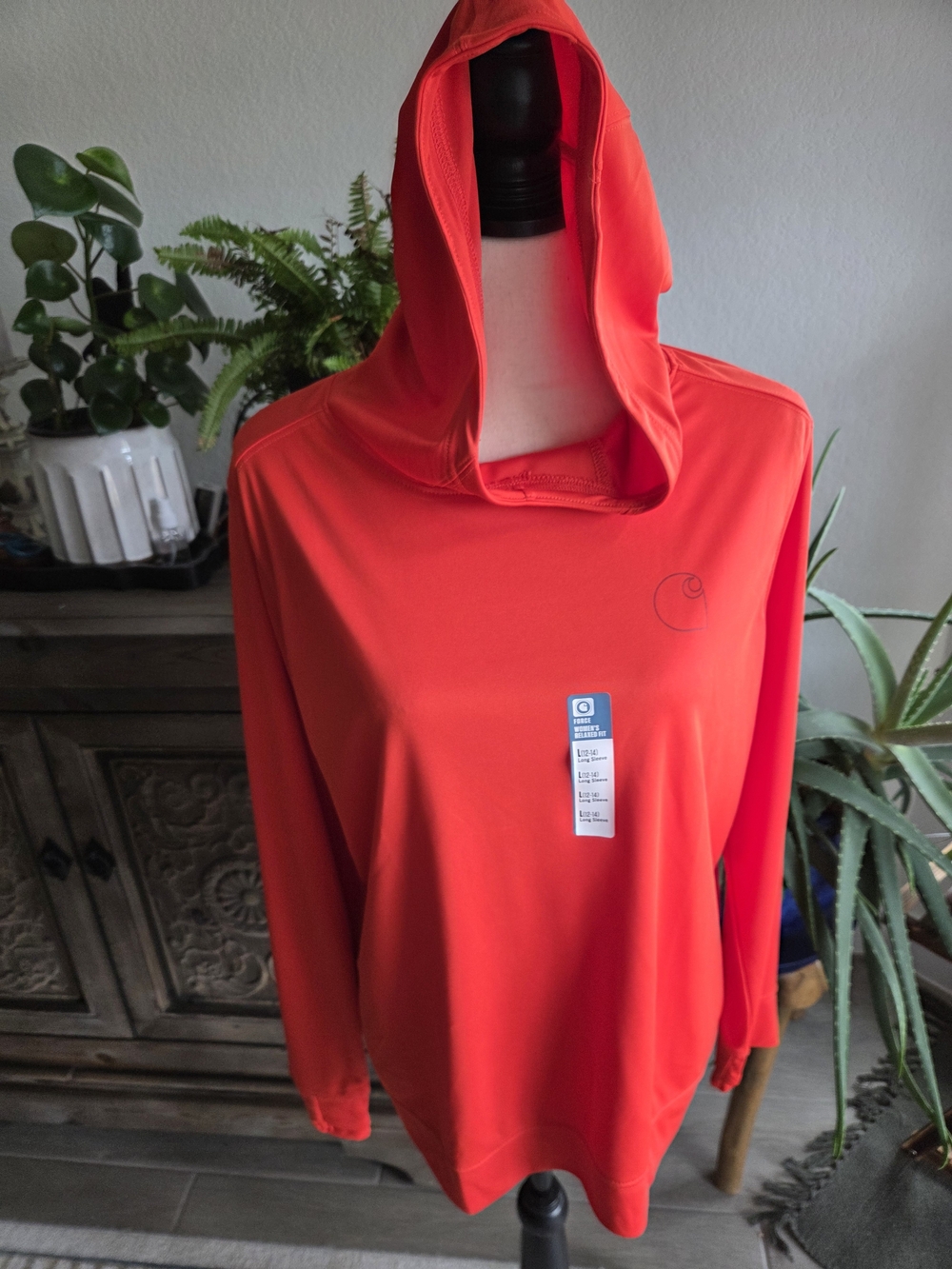 NWT Carhartt Women's Force Sun Defender Hoodie UPF 50 Anti Odor Medium